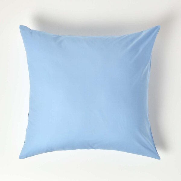 Blue European Egyptian Cotton Pillowcase 200 TC, 60 x 60 cm