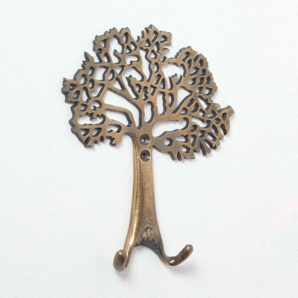 Homescapes Gold “Tree of Life” Wall Mounted Coat Hook