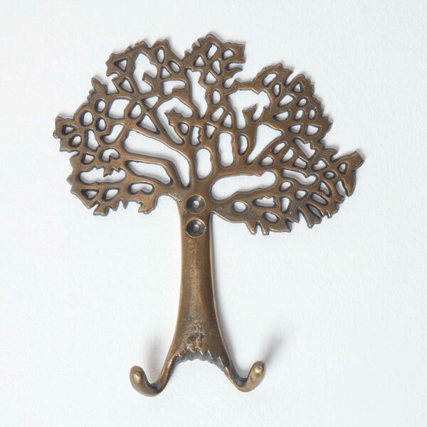 Homescapes Gold “Tree of Life” Wall Mounted Coat Hook