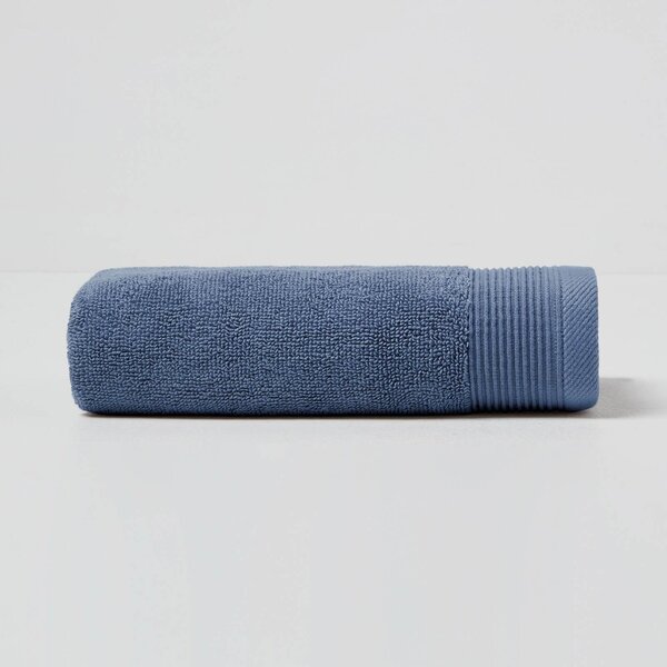 Homescapes 700 GSM Luxury 100% Cotton Denim Blue Hand Towel