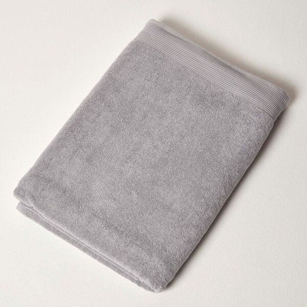 Homescapes 700 GSM Luxury 100% Cotton Dove Grey Jumbo Sheet Towel