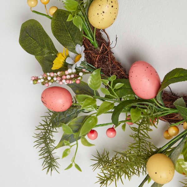 Homescapes Easter Spring Wreath with Easter Eggs