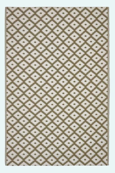 Homescapes May Geometric Green Outdoor Rug Waterproof , 120 x 180 cm