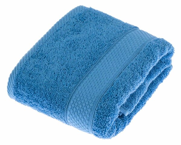 Homescapes Cobalt Blue Hand Towel Set of 2 Turkish Cotton