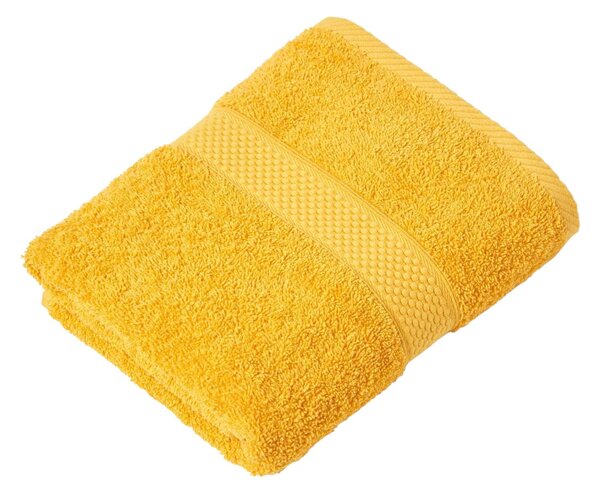 Turkish Cotton Bath Towel Set of 4, Ochre