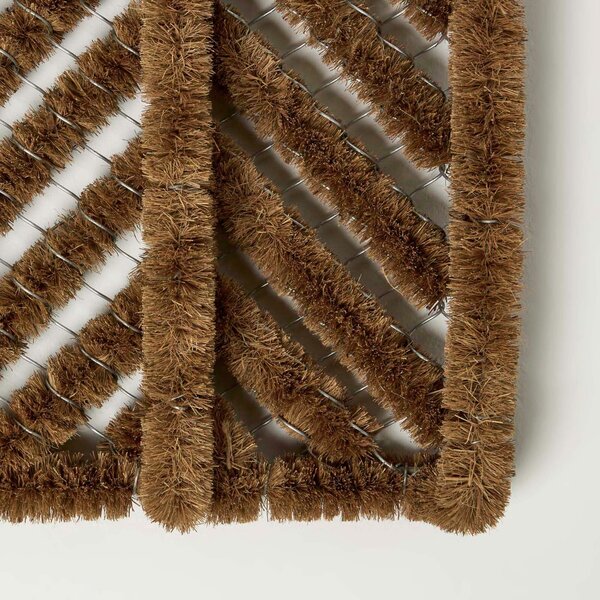 Homescapes Coir & Wire Boot Scrubber Scraper Mat 32 x 32 cm