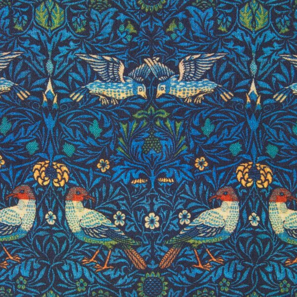 Homescapes Set of 4 Blue William Morris Fat Quarters