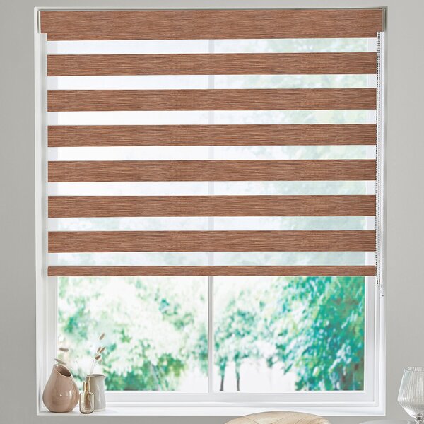 Nura Made to Measure Day Night Blind Teak