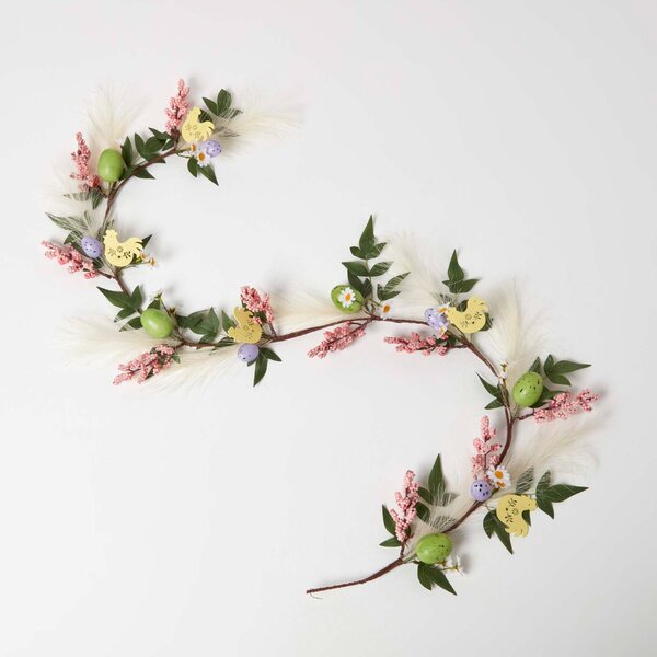 Homescapes Spring Easter Egg, Hen and Berries Garland