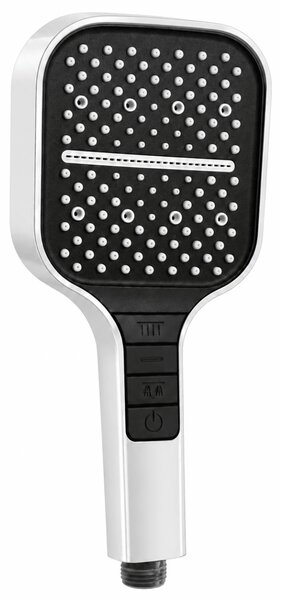 Showery® 7 Mode Water Saving Piano Shower Head, White