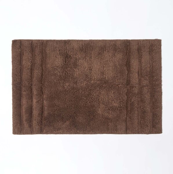 Homescapes Spa Supreme Luxury Chocolate Bath and Pedestal Mat