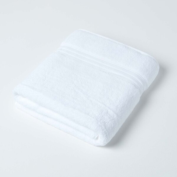 Homescapes Zero Twist Supima Cotton White Bath Sheet