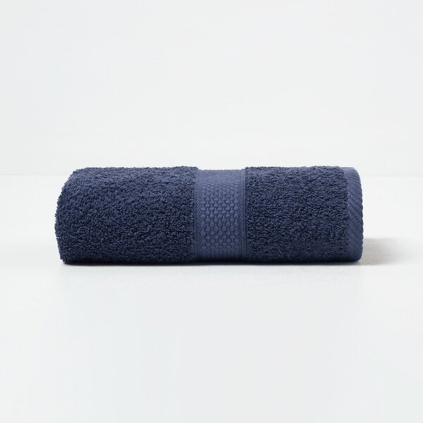 Homescapes Navy Blue Hand Towel 100% Turkish Cotton