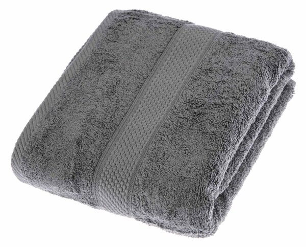 Homescapes Grey Bath Towel Set of 2 Turkish Cotton