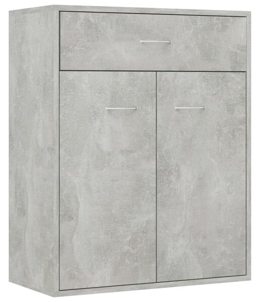 Sideboard Concrete Grey 60x30x75 cm Engineered Wood