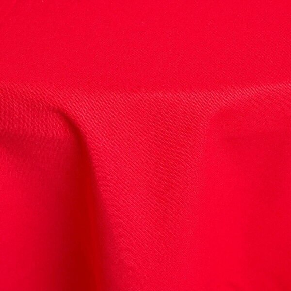 Homescapes Plain Cotton Red Tablecloth, 70 Inches Round