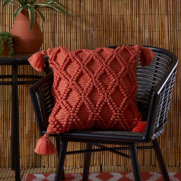 Alda Outdoor 43cm x 43cm Filled Cushion Terracotta