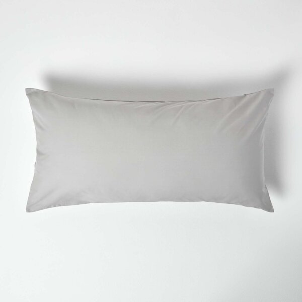 Silver Grey European Egyptian Cotton Pillowcase 200 TC, 40 x 80 cm