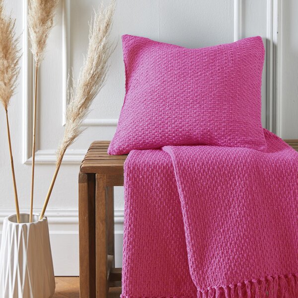 Hayden 43cm x 43cm Filled Cushion Pink