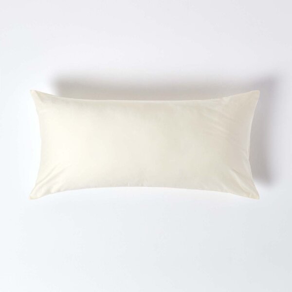 Cream European Egyptian Cotton Pillowcase 1000 TC, 40 x 80 cm