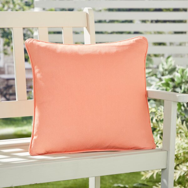 Plain Dye 43cm x 43cm Filled Cushion Orange