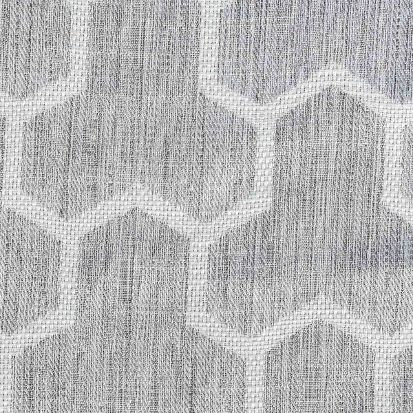 Grey Geometric Jacquard Blackout Eyelet Curtain Pair, 46 x 72"