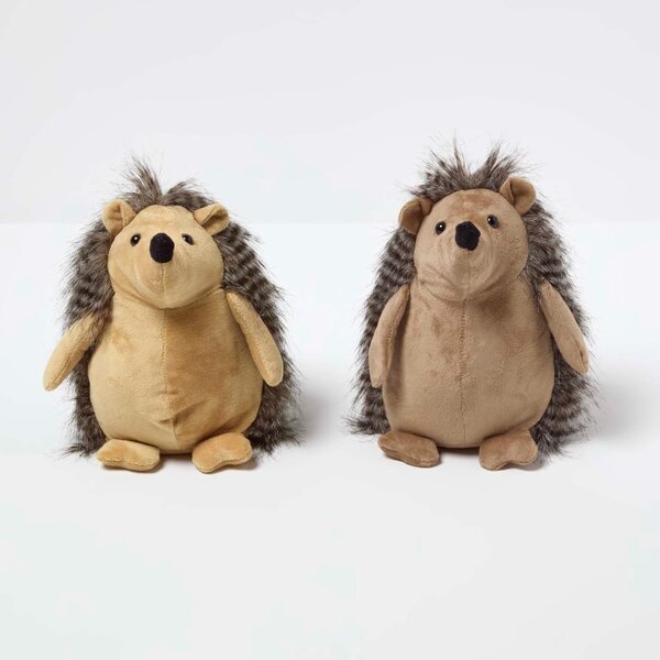 Homescapes Hedgehog Doorstop - Set of 2 - Animal Door Stops