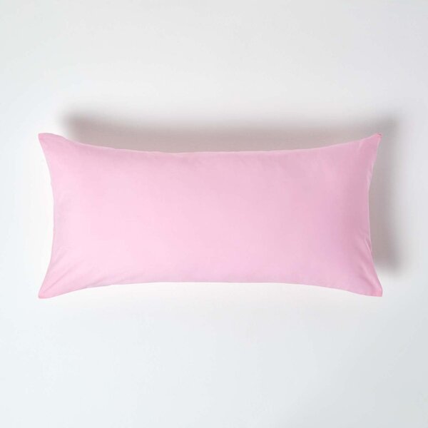 Pink European Egyptian Cotton Pillowcase 200 TC, 40 x 80 cm