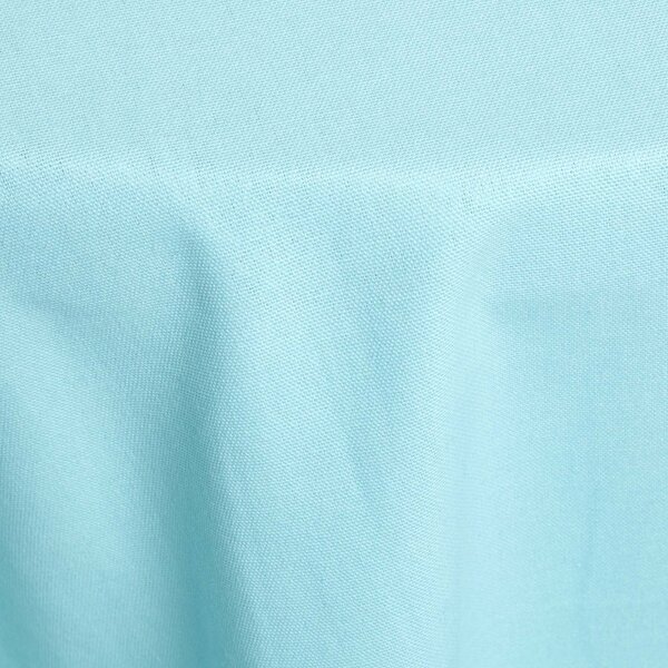 Homescapes Plain Cotton Blue Tablecloth, 70 Inches Round