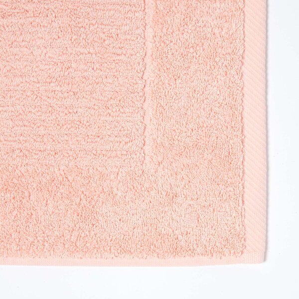 Homescapes Imperial Plain Bath Mat Peach