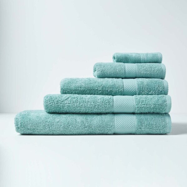 Homescapes Sea Green Guest Towel 100% Turkish Cotton