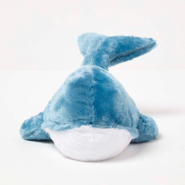 Homescapes Blue Whale Door Stopper, Decorative Fabric Door Stop