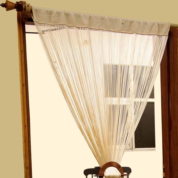 Homescapes Polyester Beige String Curtain