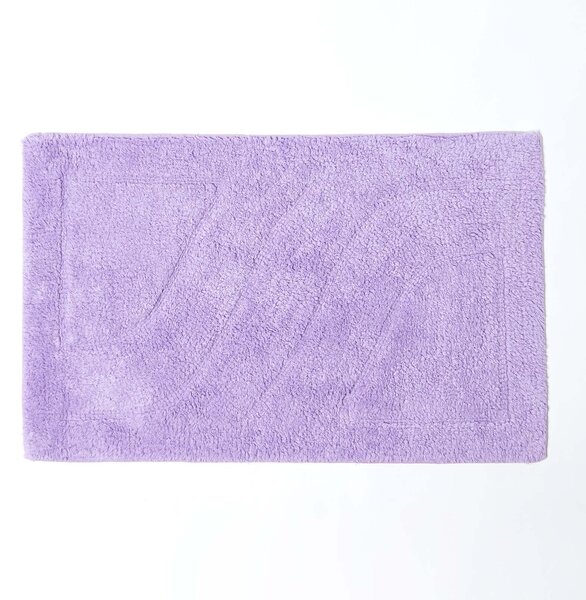 Homescapes Luxury Two Piece Bath Mat Set Lilac