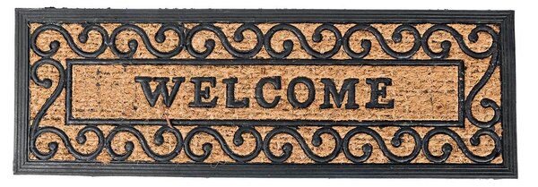 Homescapes Welcome Rubber & Coir Door Mat