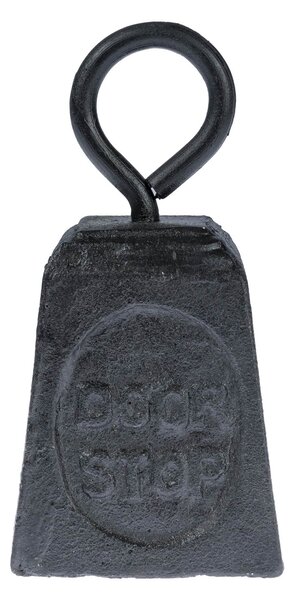 Homescapes 1kg Antique Weight Door Stopper Black Cast Iron Style