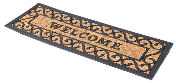 Homescapes Welcome Rubber & Coir Door Mat