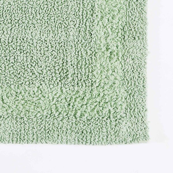 Homescapes Luxury Reversible Cotton Bath Mat - Sage Green