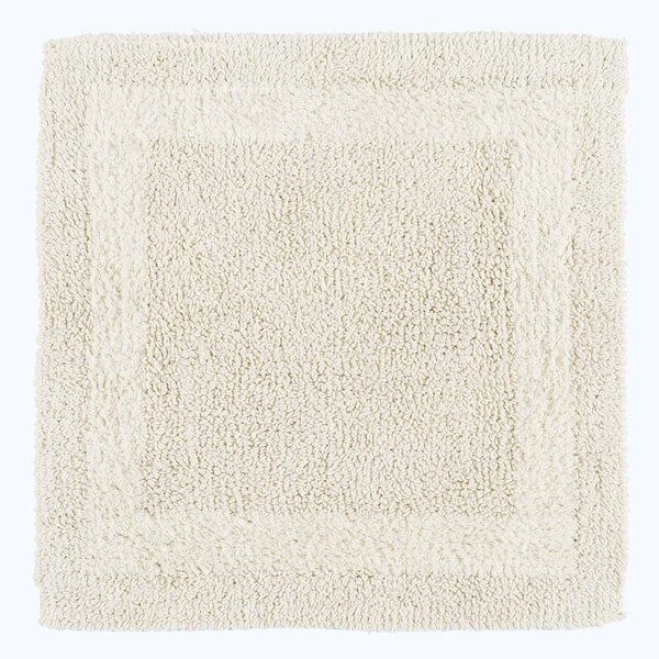 Homescapes Luxury Reversible Cotton Shower Mat - Cream