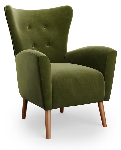 Sven Modern Velvet Wing Chair