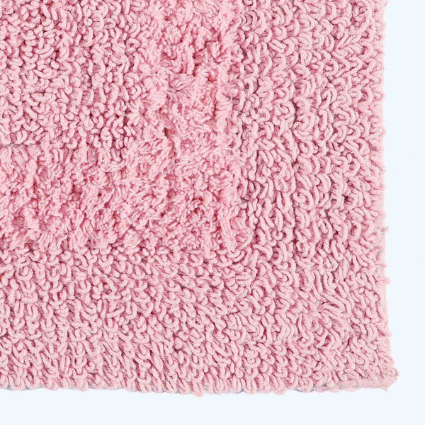 Homescapes Luxury Reversible Bath Mat Runner - Blush Pink