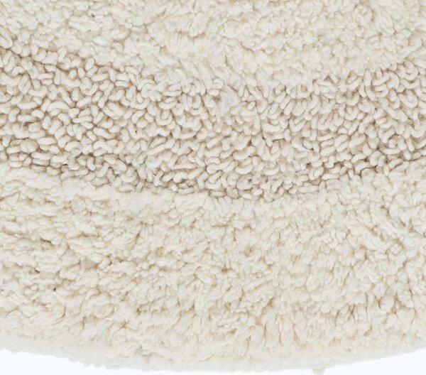 Homescapes Luxury Reversible Semi Circle Bath Mat - Cream