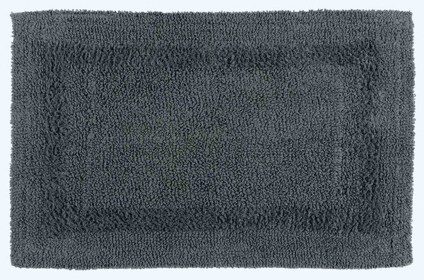 Homescapes Luxury Reversible Bath Mat Set - Grey