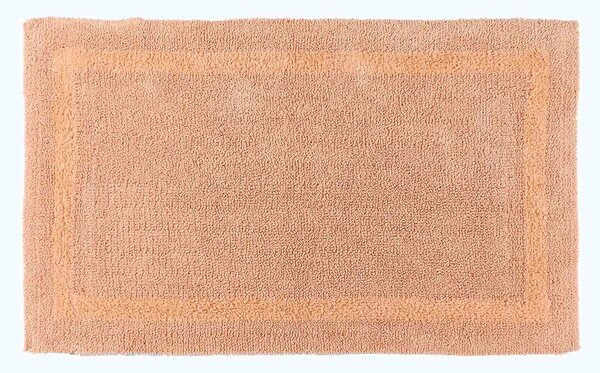 Homescapes Luxury Reversible Extra Large Bath Mat - Peach