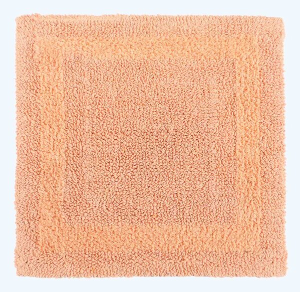 Homescapes Luxury Reversible Cotton Shower Mat - Peach