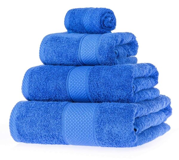 Homescapes Royal Blue Bath Towel Set 100 % Turkish Cotton