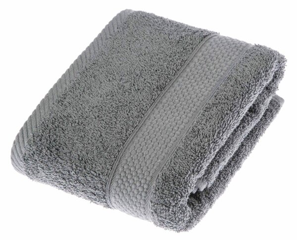 Homescapes Grey Hand Towel Set of 2 Turkish Cotton