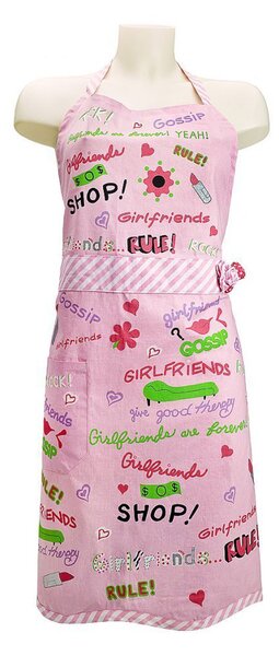 Homescapes Girlfriends Rule Lolita Apron for Women