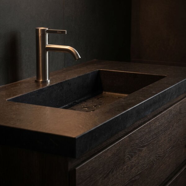 Bathroom faucet Rea Rivo Brush Nickel