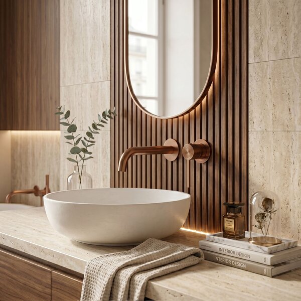 Wall Mounted faucet Rea Foster Brush Copper